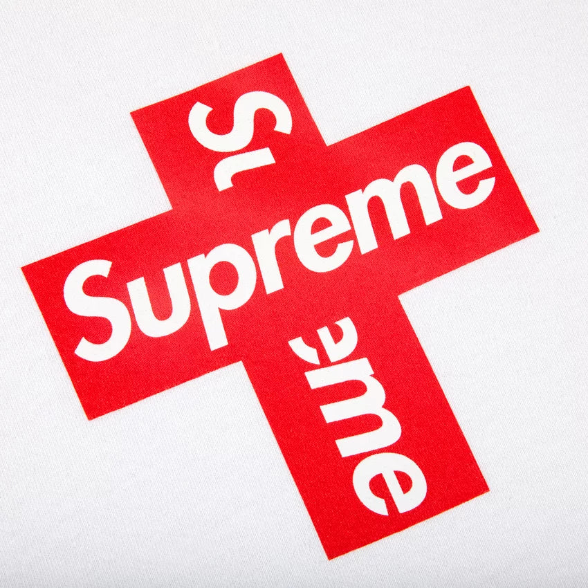 Supreme Cross Box Logo Tee 'White'