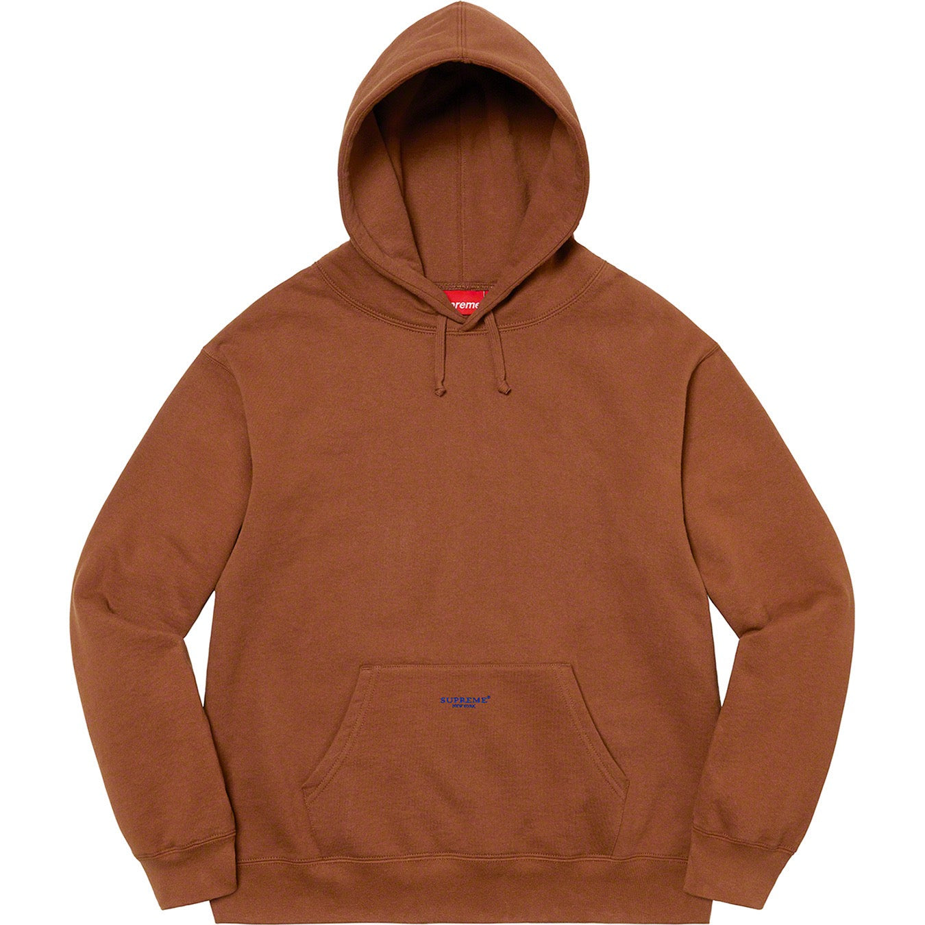 Supreme - Micro Logo Hooded Sweatshirt 'Brown'