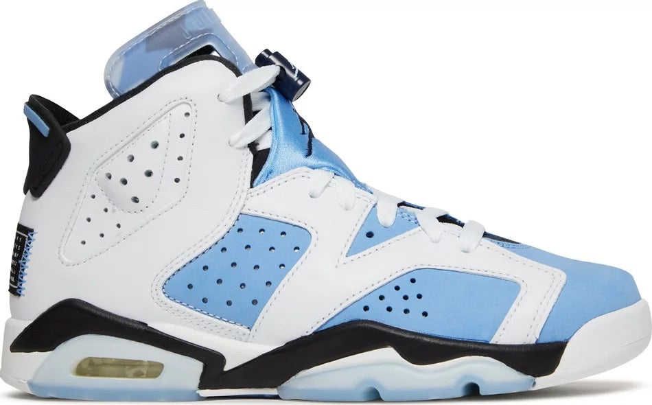 Jordan 6 Retro UNC White (GS) - 384665-410