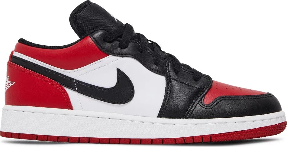 Jordan 1 Low Bred Toe (GS) - 553560-612