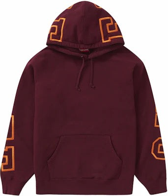 Supreme - State Hooded Sweatshirt 'Burgundy'