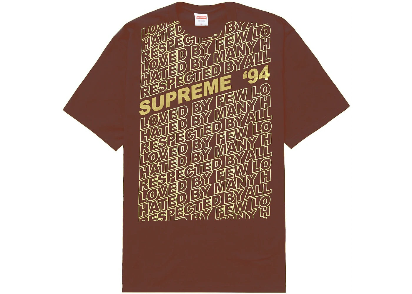 Supreme - Respected Tee 'Brown'