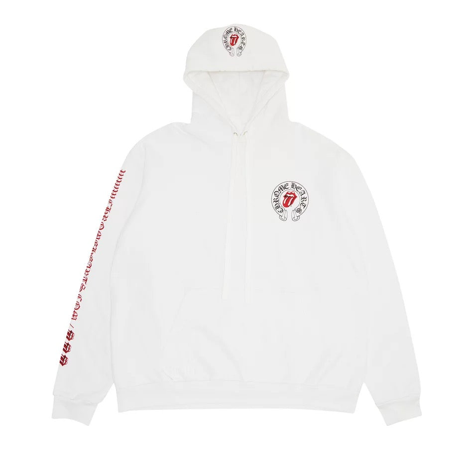 Chrome Hearts - Rolling Stone Lips Online Exclusive Hoodie 'White'