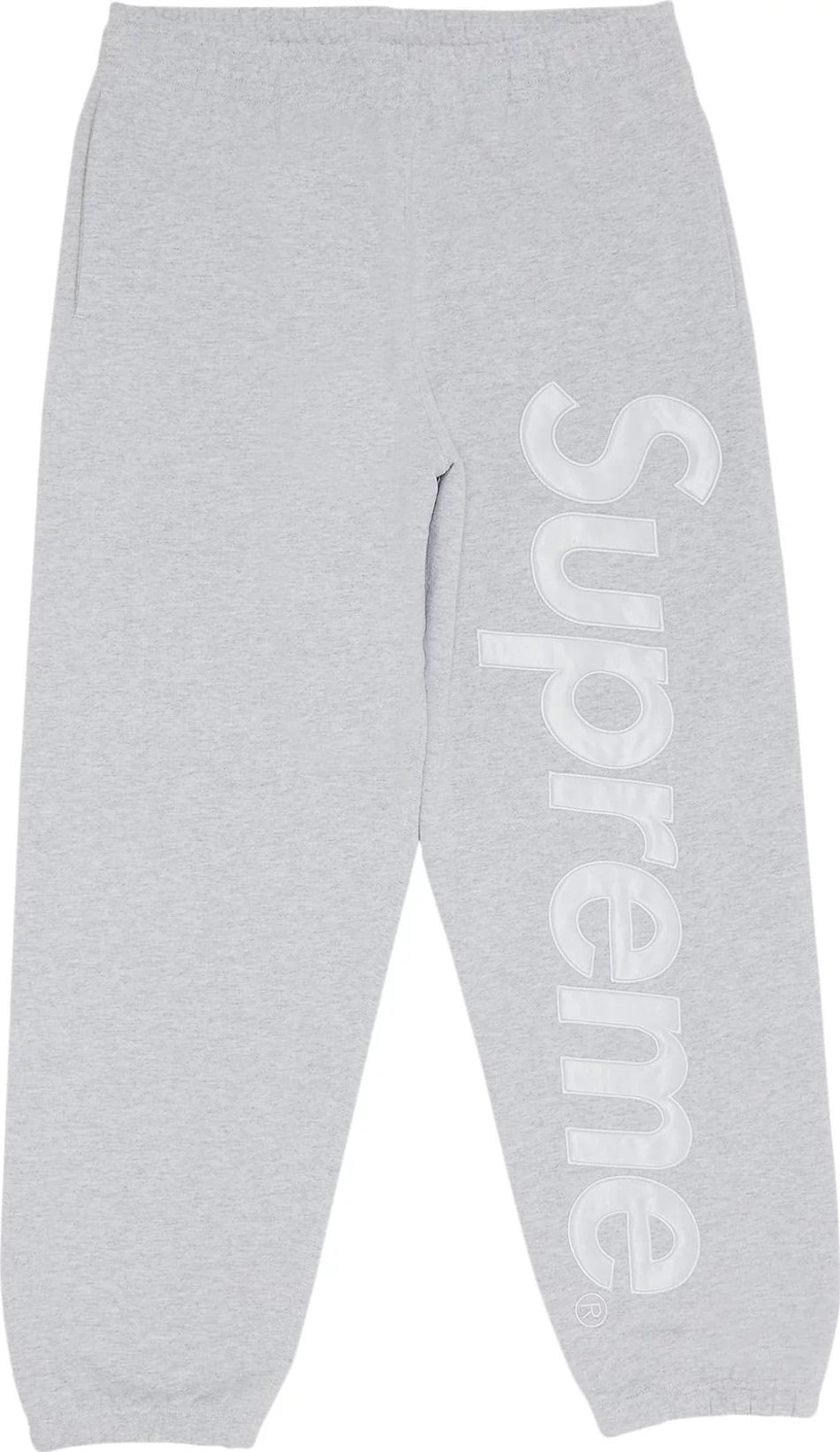 Supreme - Satin Appliqu Sweatpant 'Ash Grey'