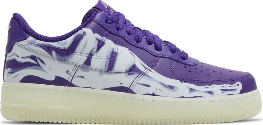 Nike Air Force 1 Low '07 QS Purple Skeleton Halloween (2021) - CU8067-500