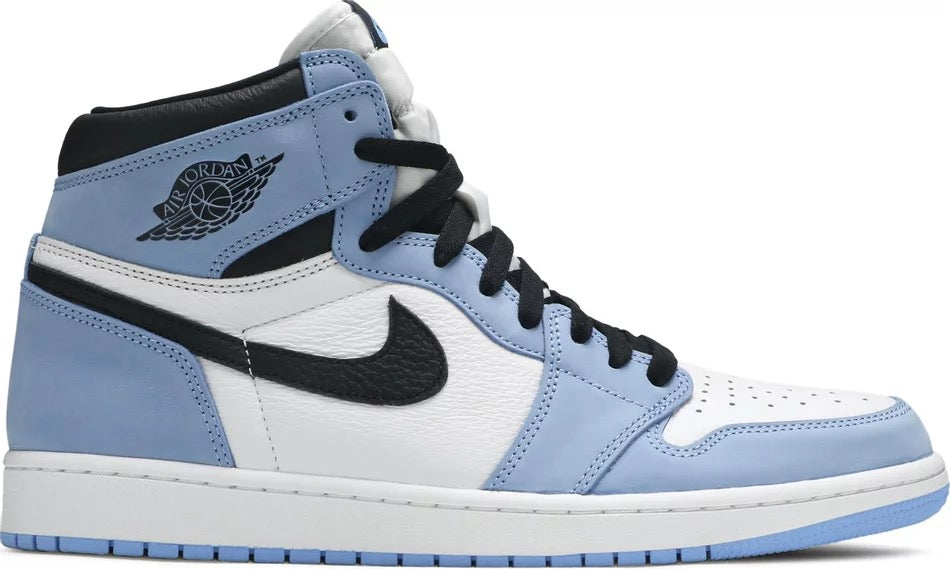 Jordan 1 Retro High White University Blue Black - 555088-134