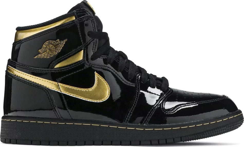 Jordan 1 Retro High Black Metallic Gold (2020) (GS) - 575441-032