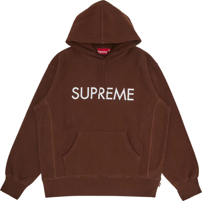 Supreme - Capital Hooded Sweatshirt 'Dark Brown'