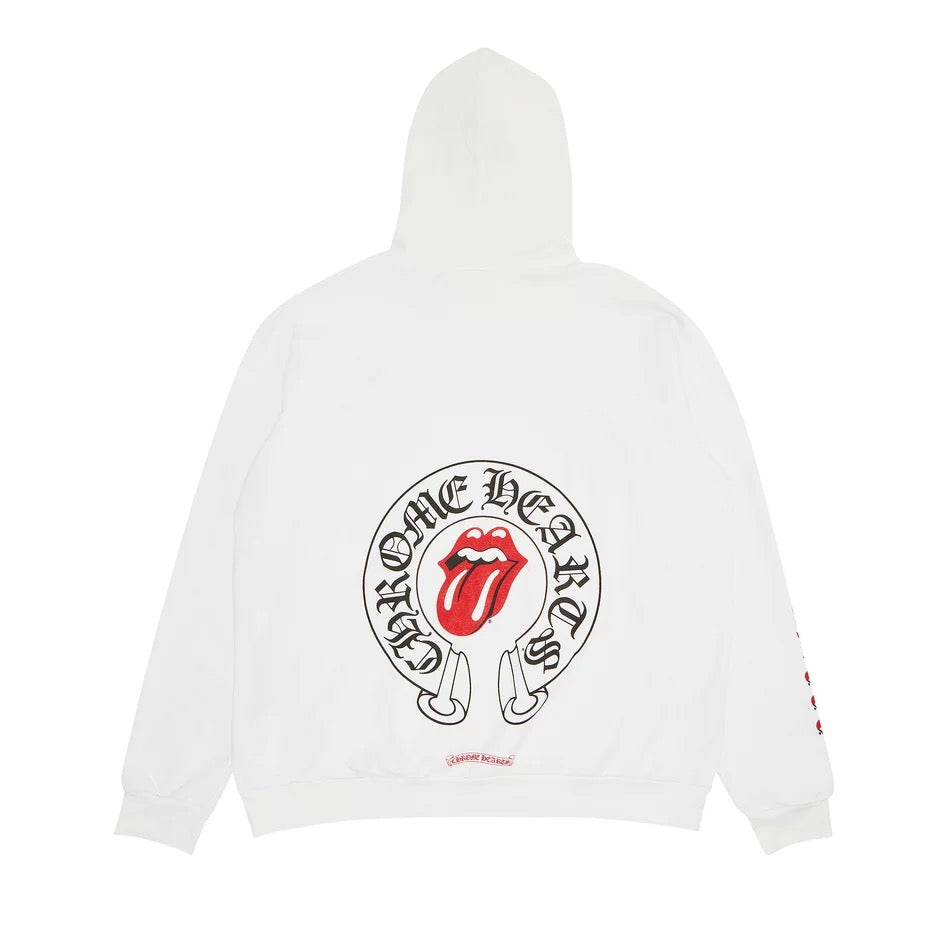 Chrome Hearts - Rolling Stone Lips Online Exclusive Hoodie 'White'